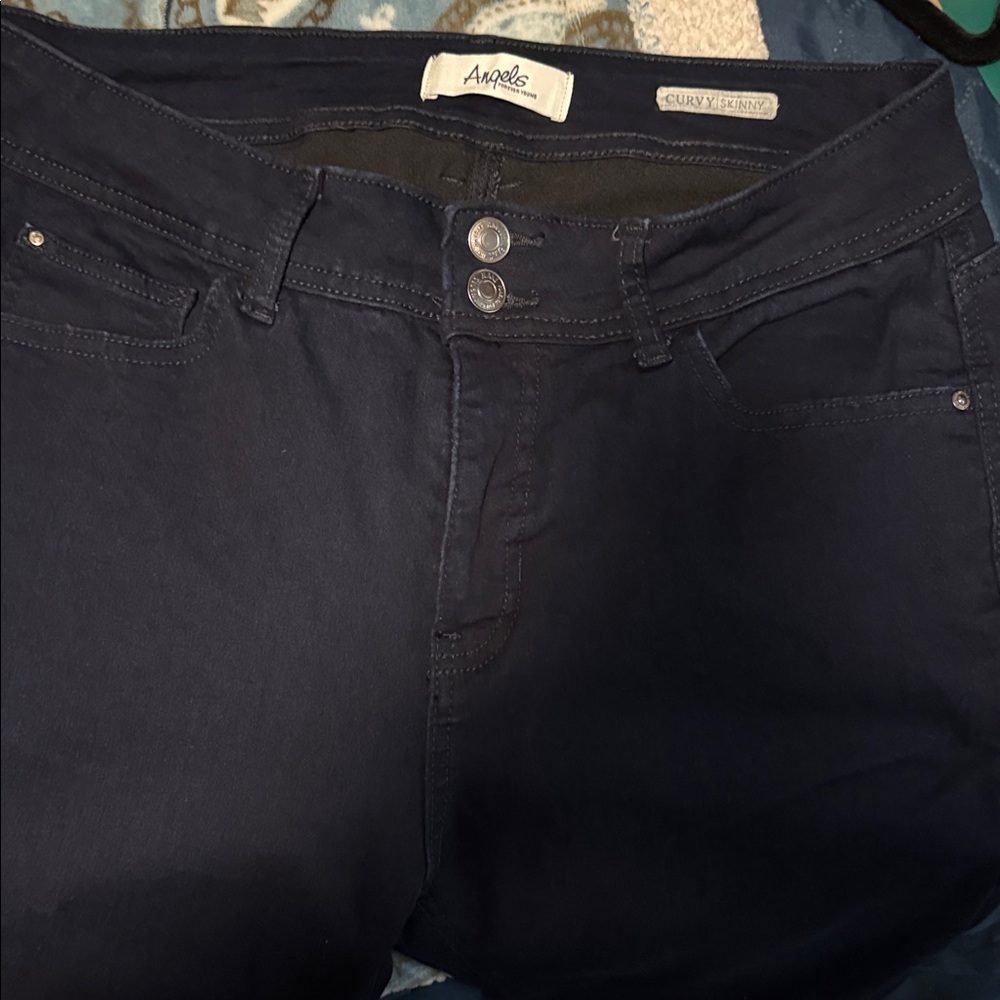 Angels High Rise Dark Blue Jeans